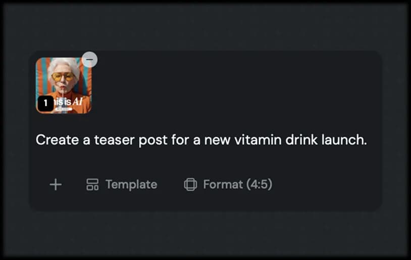 Step 1: Enter your topic or content into the AI carousel generator