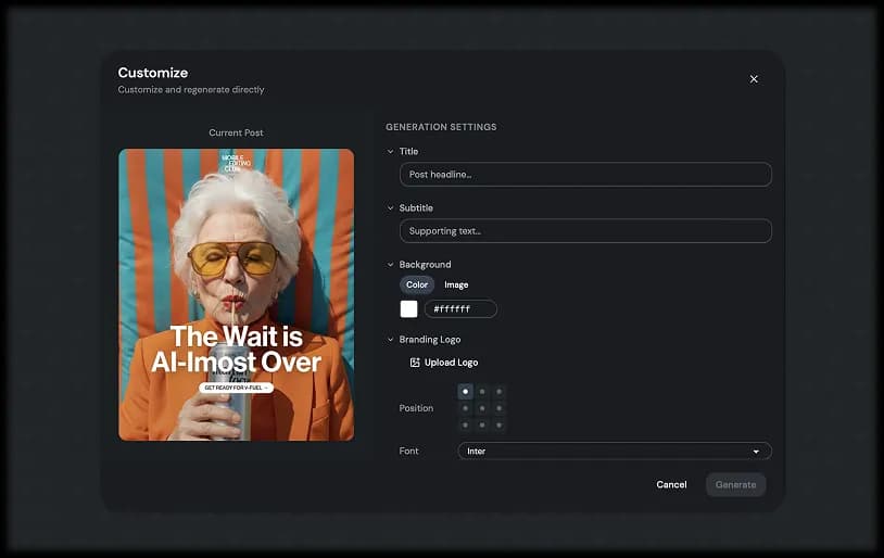 Step 3: Edit and export your AI-generated carousel for LinkedIn or Instagram