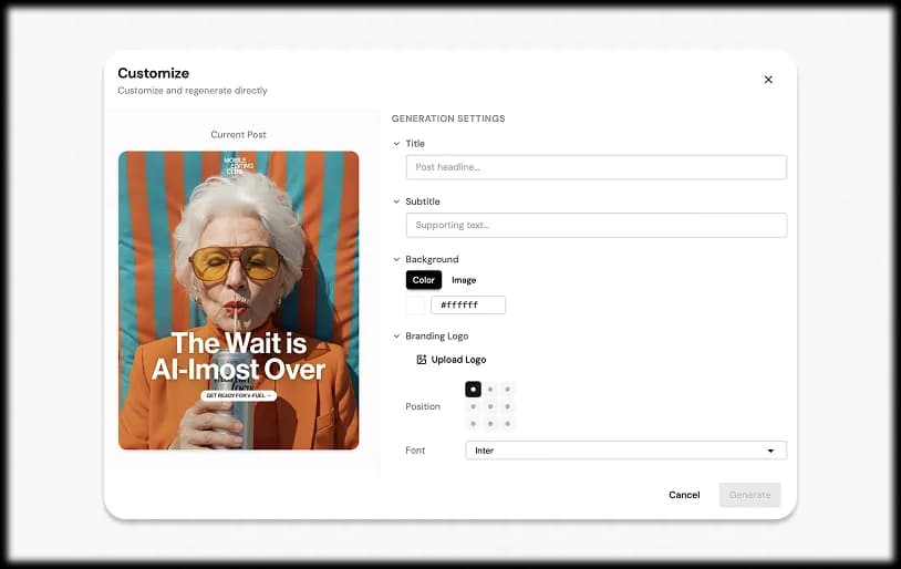 Step 3: Edit and export your AI-generated carousel for LinkedIn or Instagram