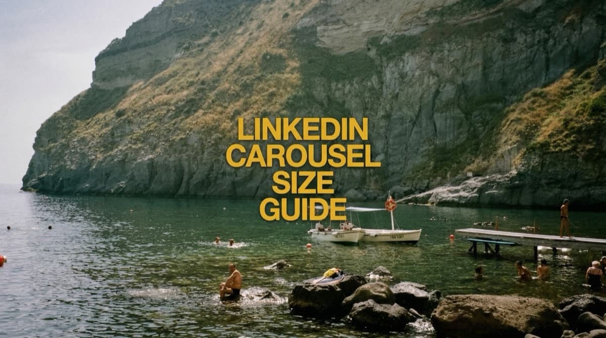 LinkedIn carousel post dimensions and size guide